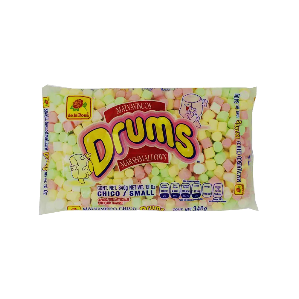 Malvavisco Mini Colores Colores Drums 340 g