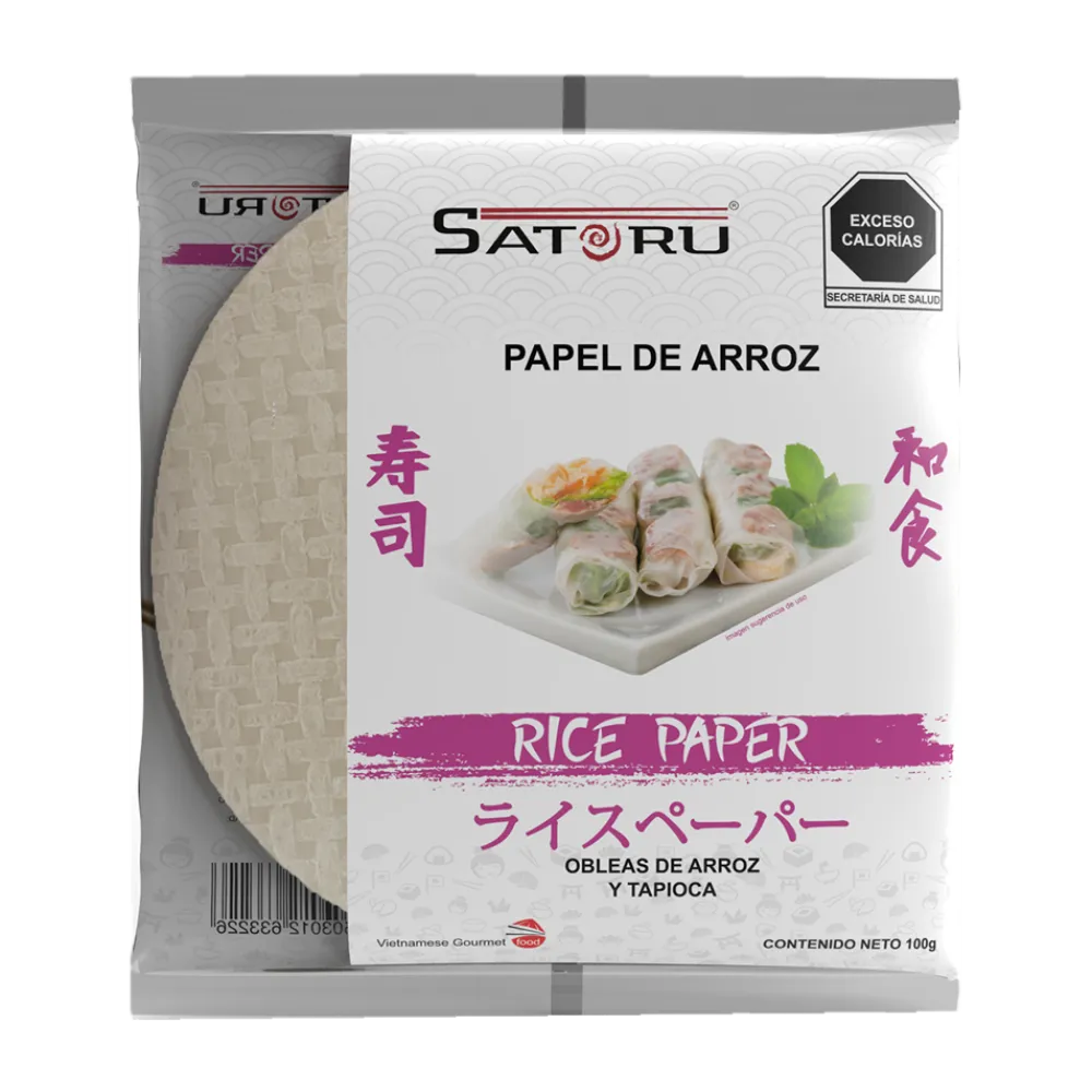 PAPEL ARROZ SATORU 100 GRAMOS