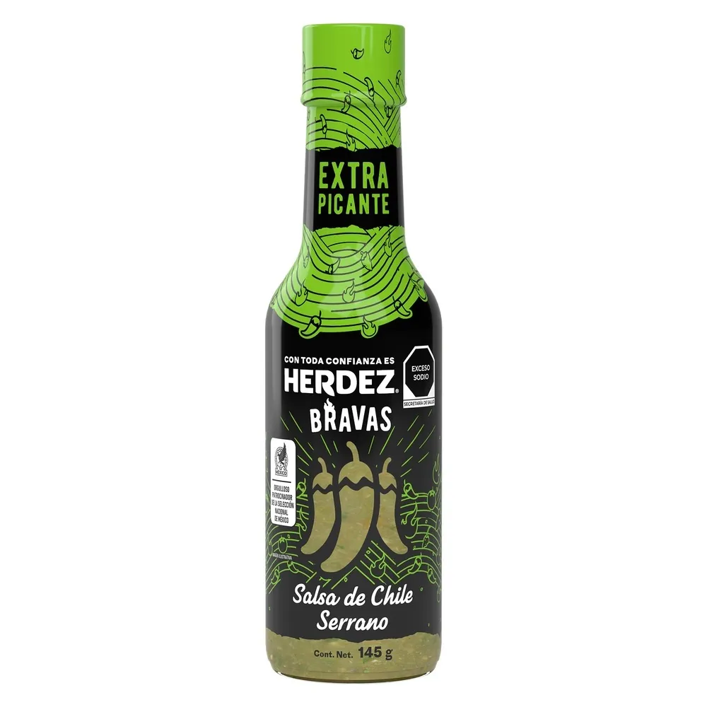 Salsa Herdez Bravas de Chile Serrano 145 g