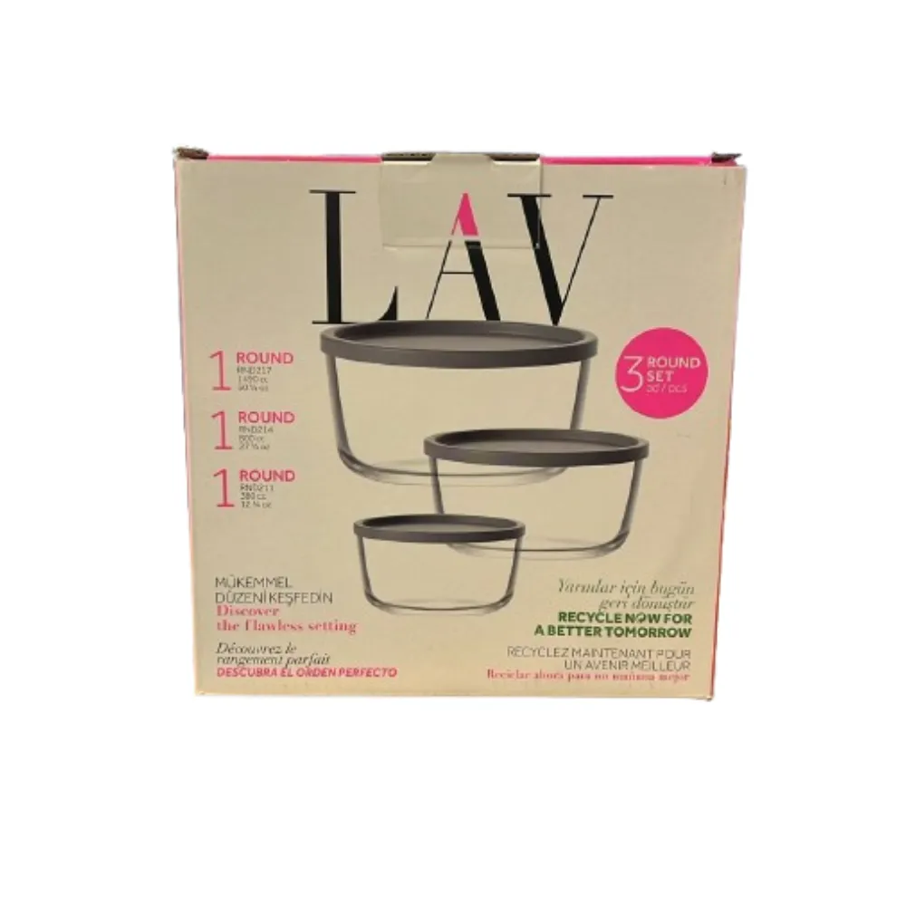 JGO 3 CONTENEDORES T/GRIS LAV ROUND LAV 1 PIEZA