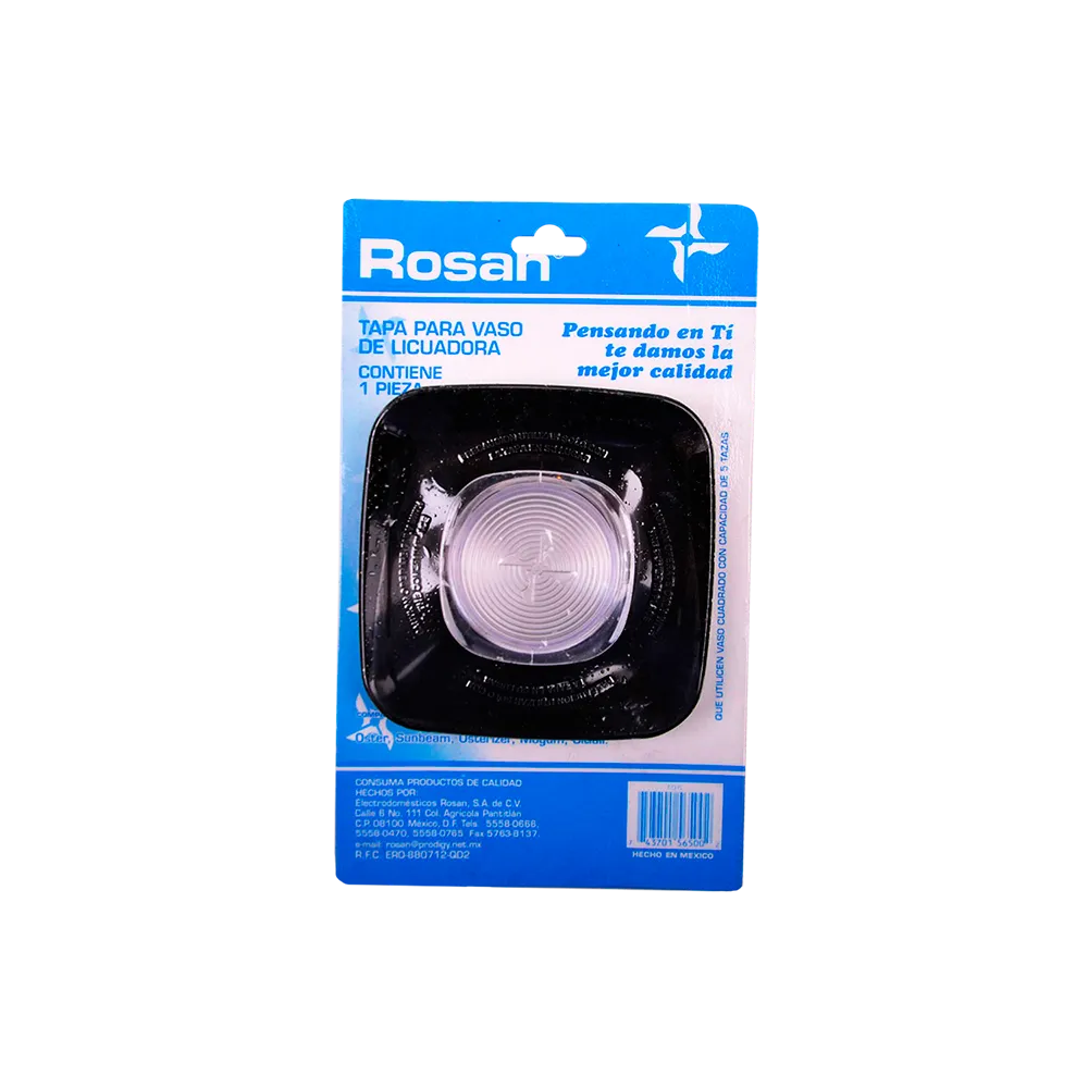 Tapa Vaso Grande Para Licuadora Oster Rosan 1 Pieza