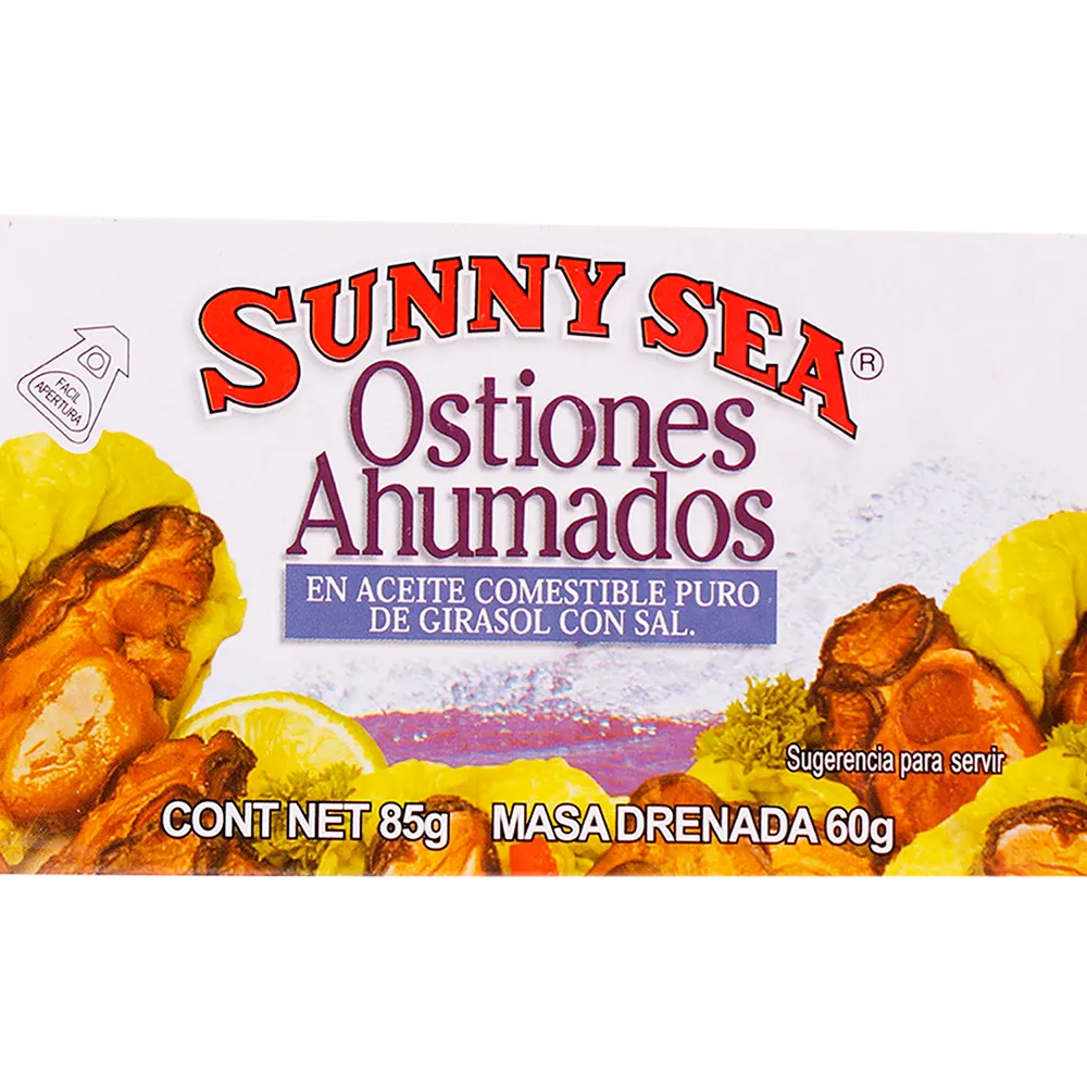 Ostion Ahumado En Aceite Vegetal Sunny Sea 85 g