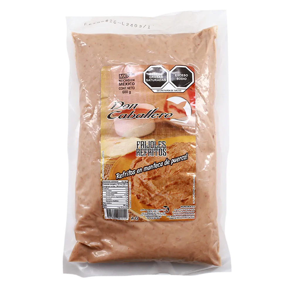 Frijol Cocido Refrito Don Caballero 600 g