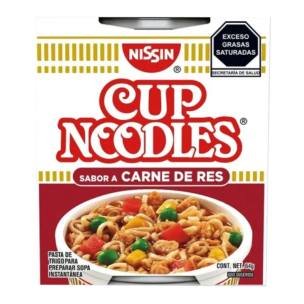 Sopa Instantanea sabor carne de res Nissin 64 g