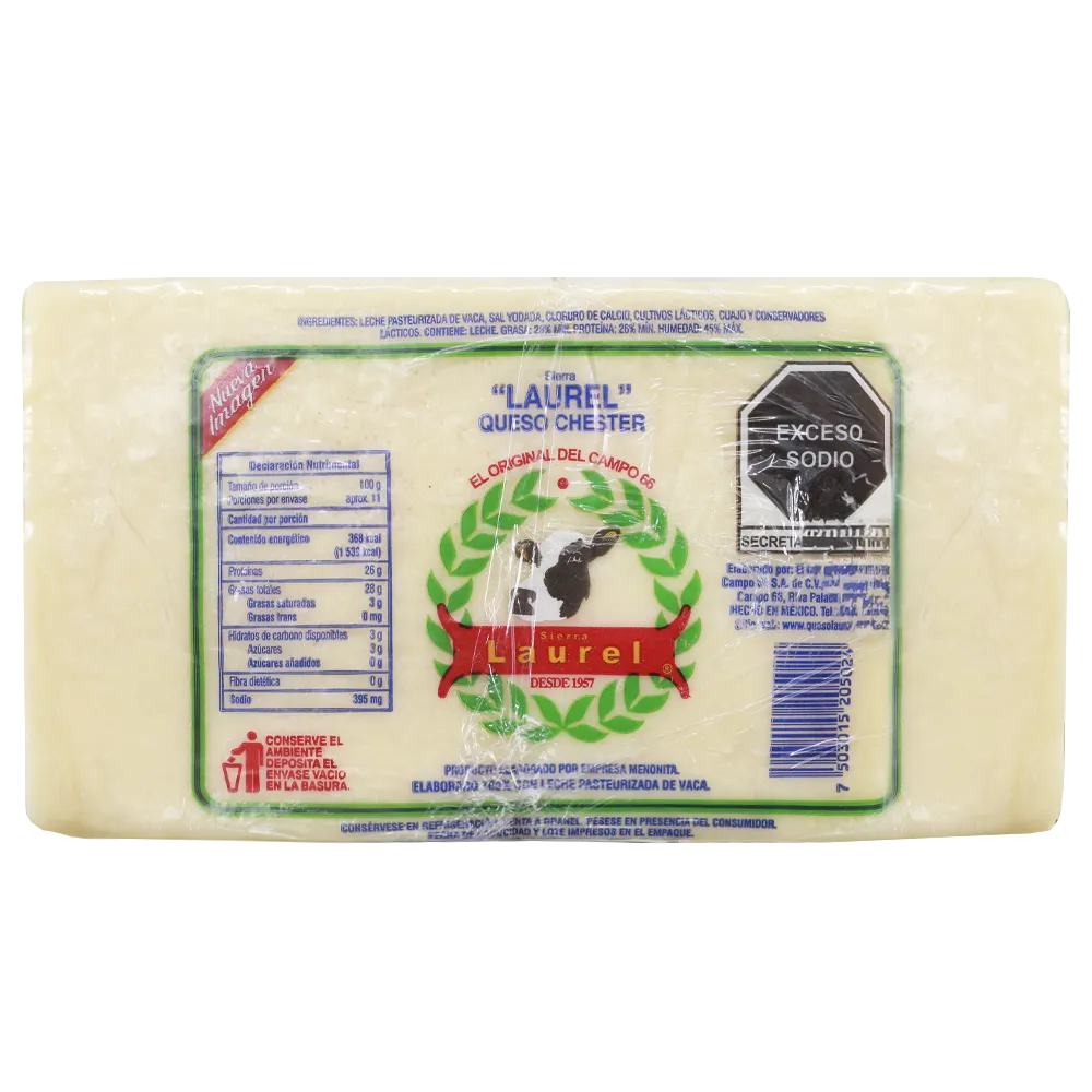 Queso Menonita 1/2 Barra Laurel Kg