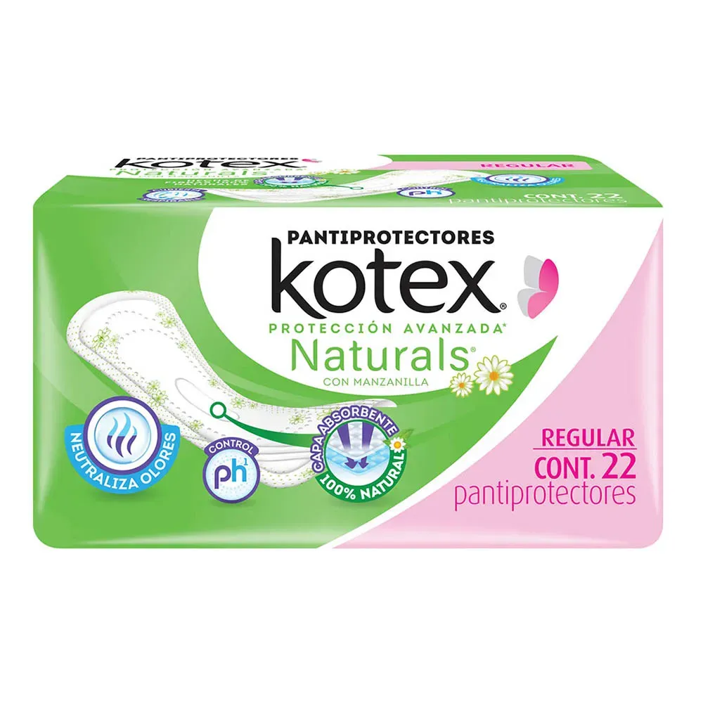 Pantiprotector Naturals Kotex 22 Pza