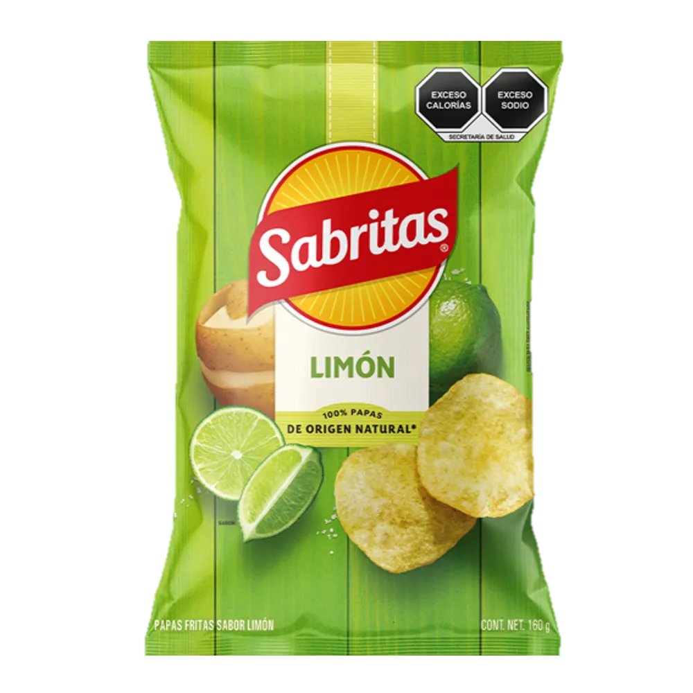Papas Limon Sabritas 160 g