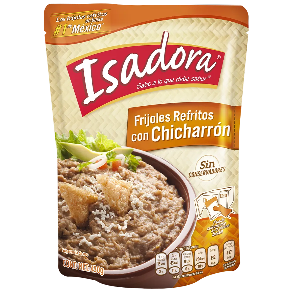 Frijol Con Chicharron Isadora 430 g