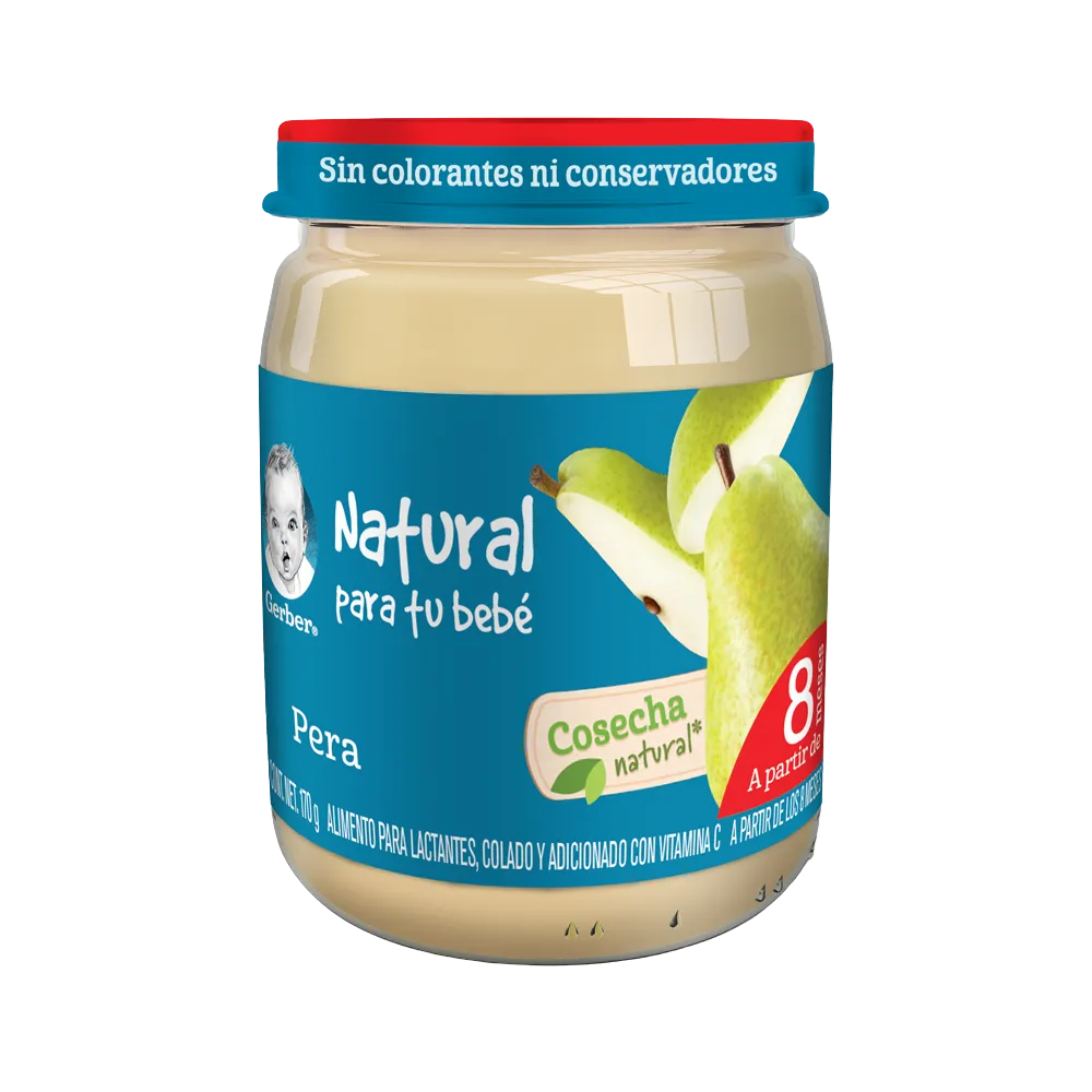 Papilla Gerber Cosecha Natural Etapa 3 Pera 170g