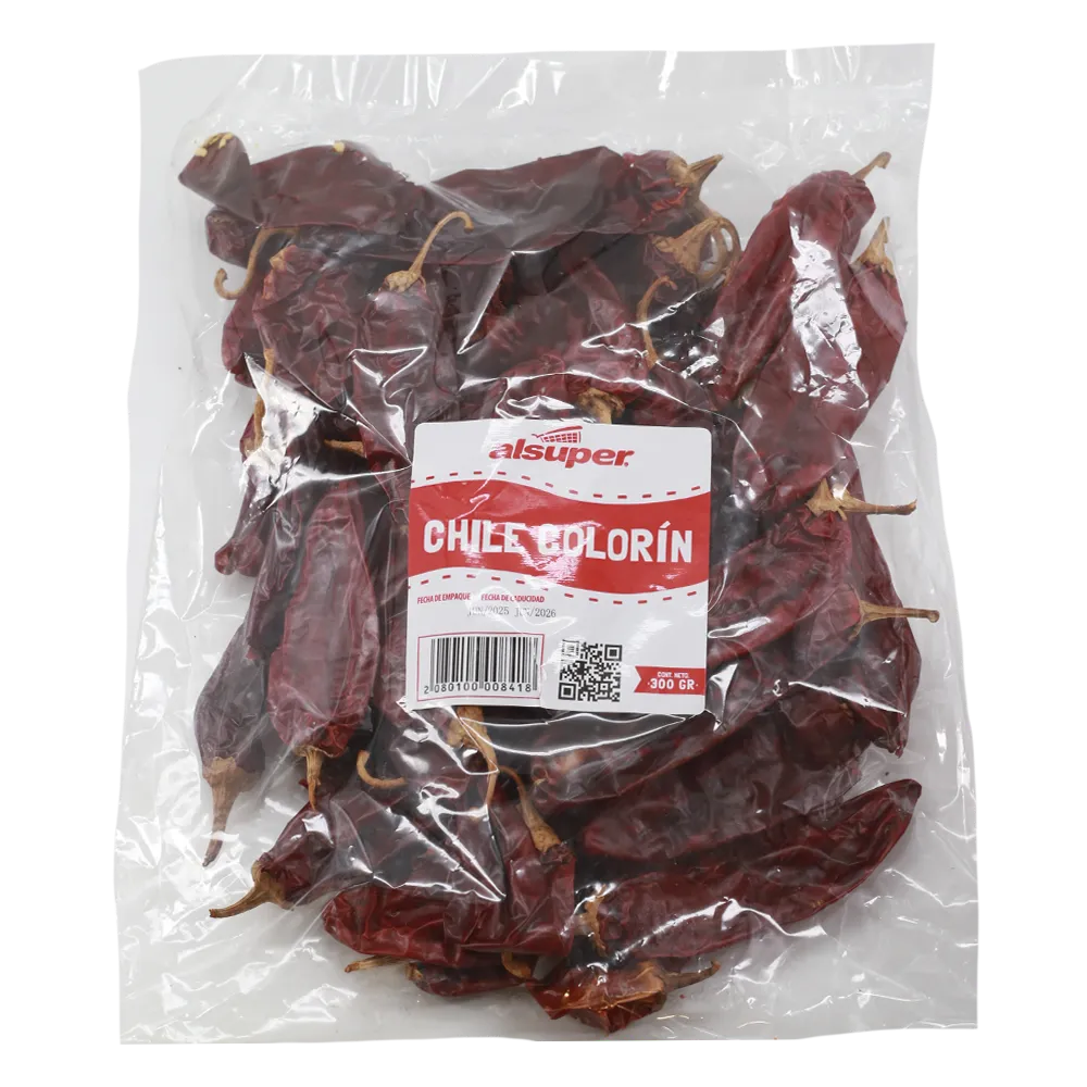 Chile Seco Colorín Alsuper 300 g