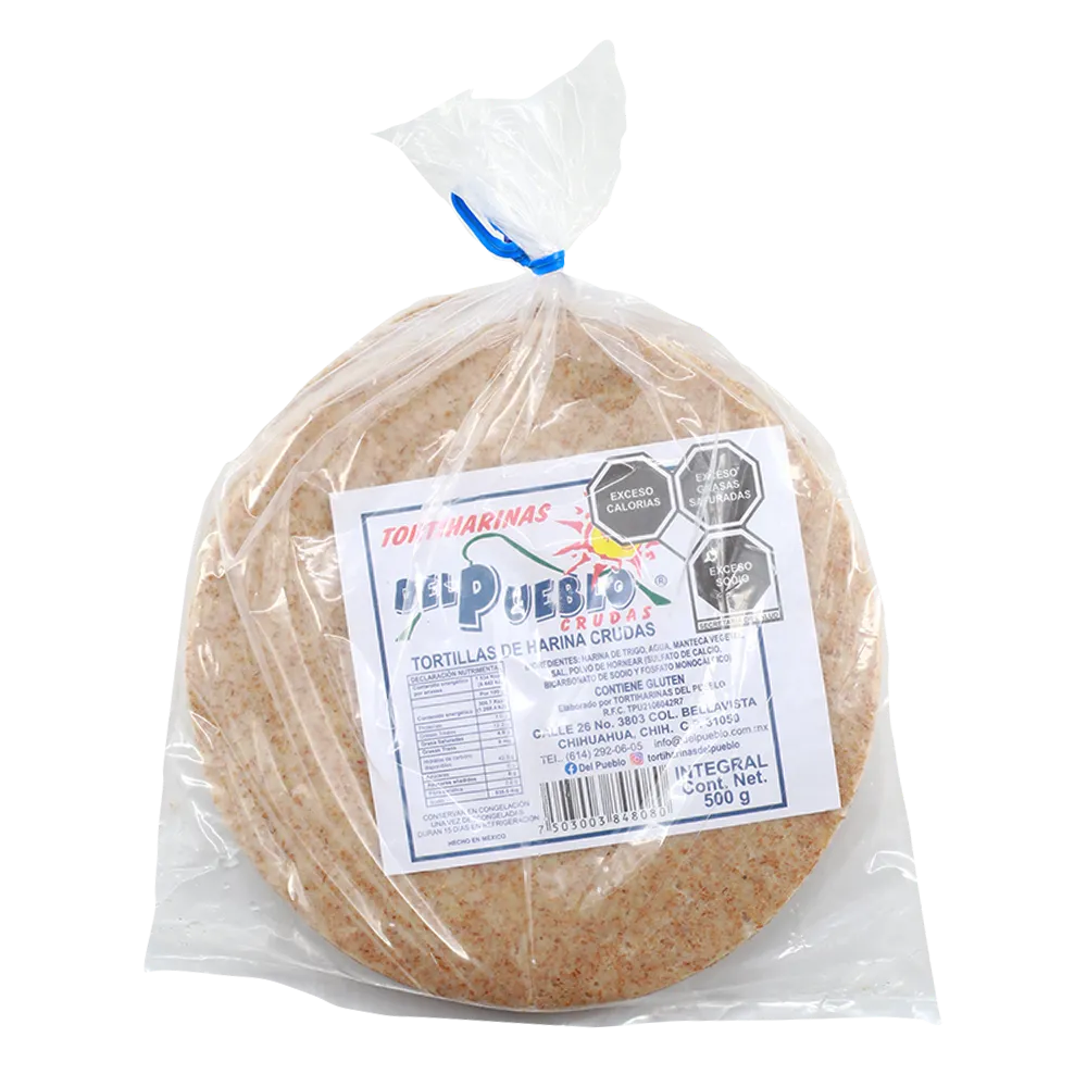 Tortiharinas Integral Del Pueblo 500 g