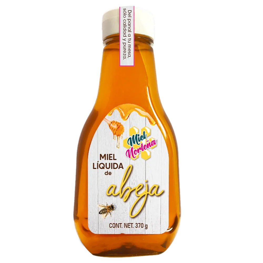 Miel Con Dosificador De Abeja Nortena 370 Gr