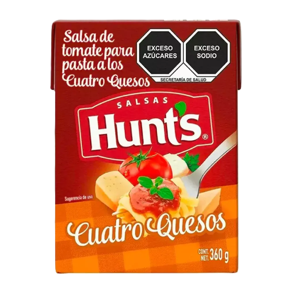 Salsa Para Pasta Cuatro Quesos Hunts 360 Gr