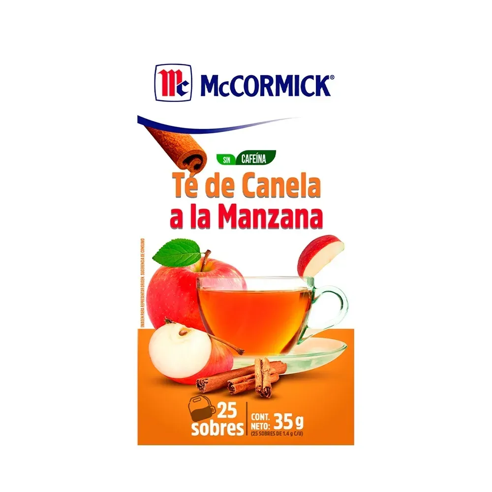 Té Mccormick Canela a la Manzana 25 Sobres