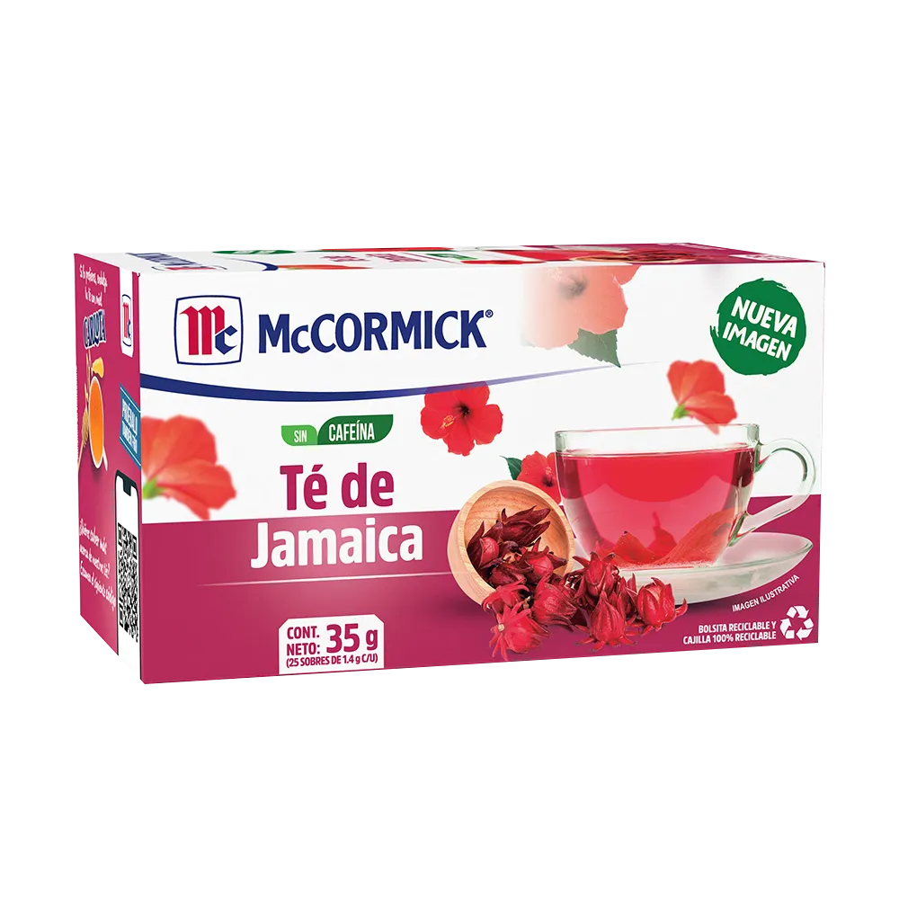 Té De Jamaica Mccormick 25 Sobres