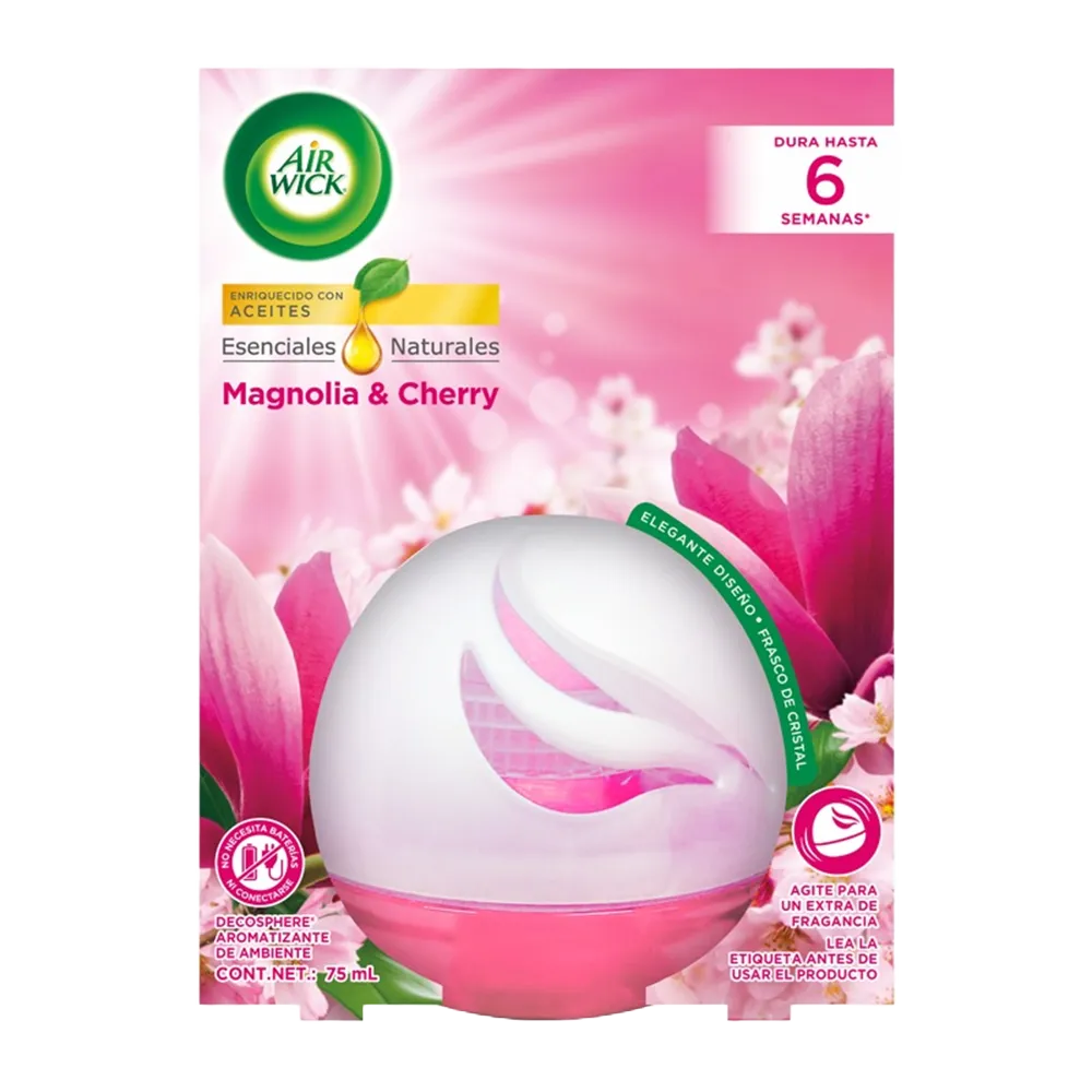 Aromatizante Liquido Decosphere Magnolia Y Flor Cereza Airwick 75 Ml