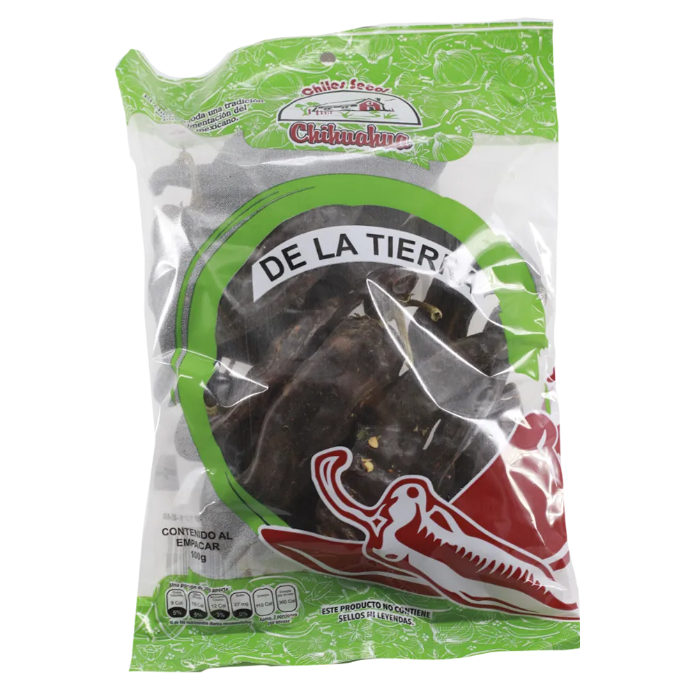 Chile Seco De La Tierra Secos Chih. 100 Gr