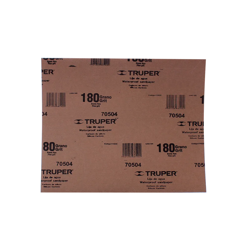 Lija Para Agua Gris Truper 1 Pz