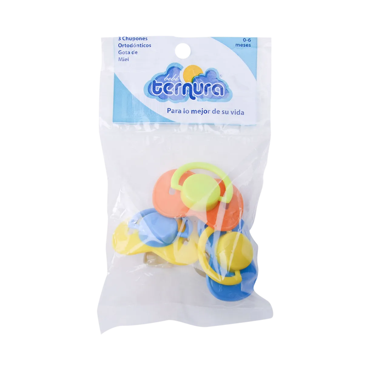 Chupon Ortodontico 3Pack Miel Ternura 1 Pza