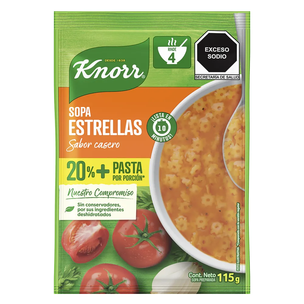 Sopa de Estrella Knorr 115 g