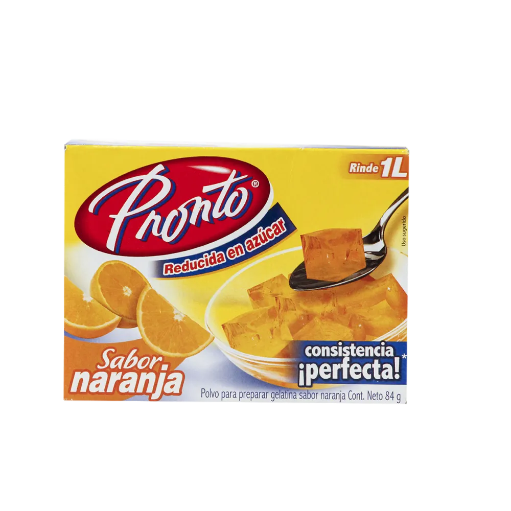 Gelatina Naranja Pronto 84 Gr