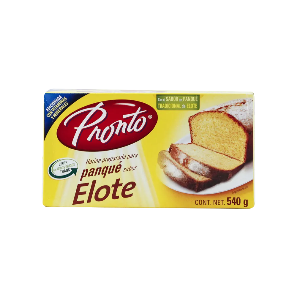 Harina Para Panque Elote Pronto 540 Gr