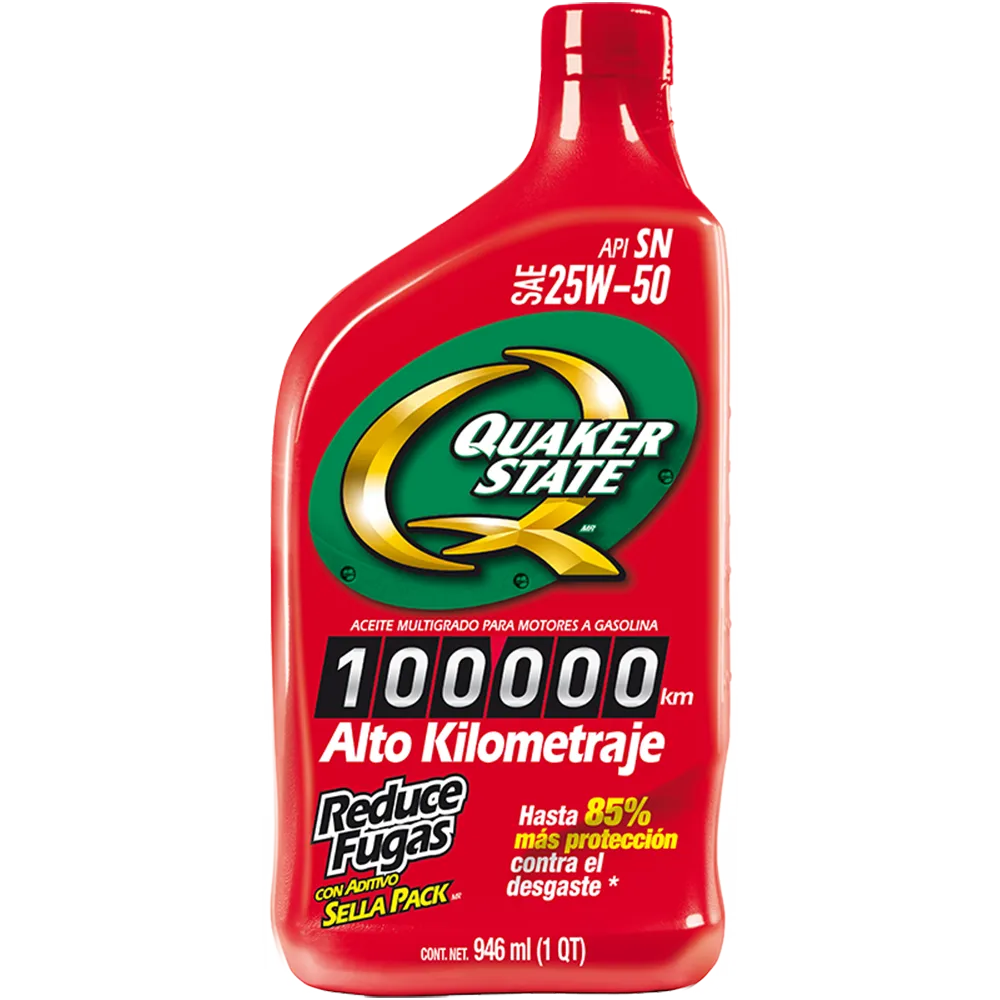 Aceite Multigrado Alto Kilometraje Quaker State 946 Ml