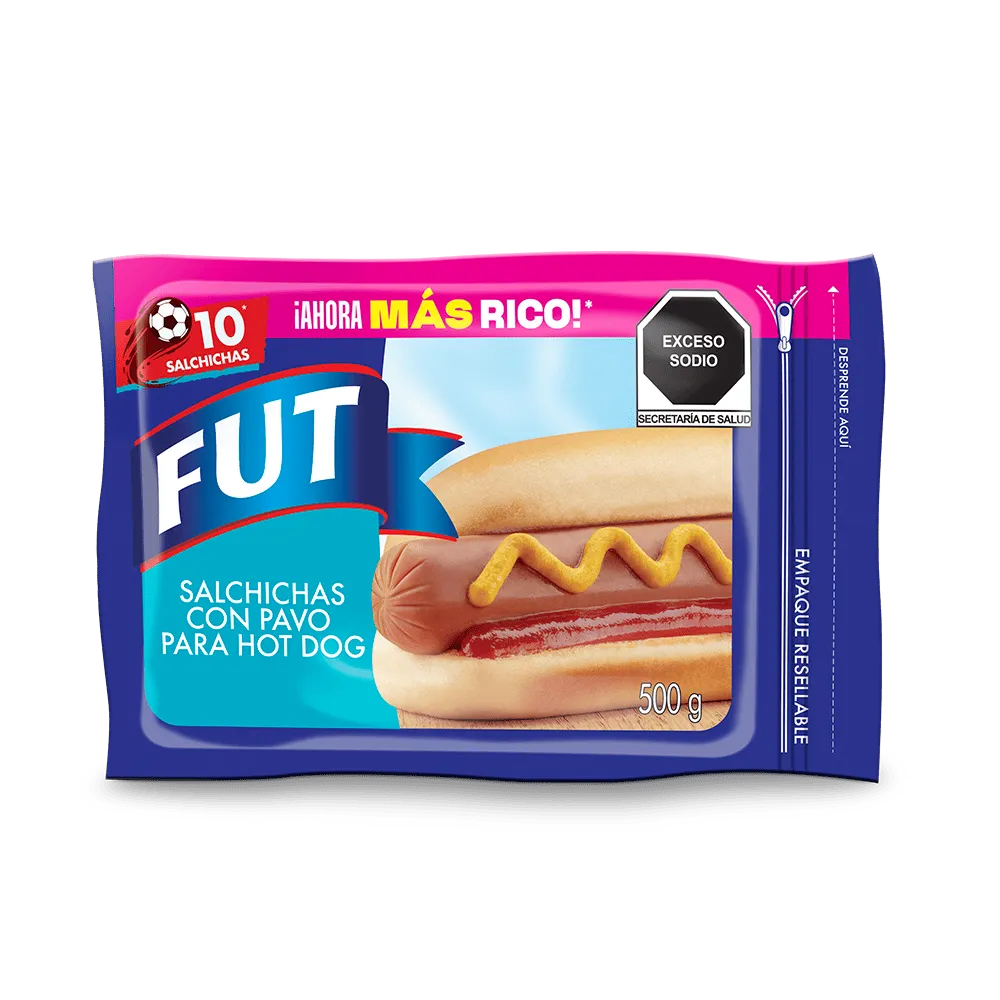 Salchicha De Pavo Fud 500 Gr