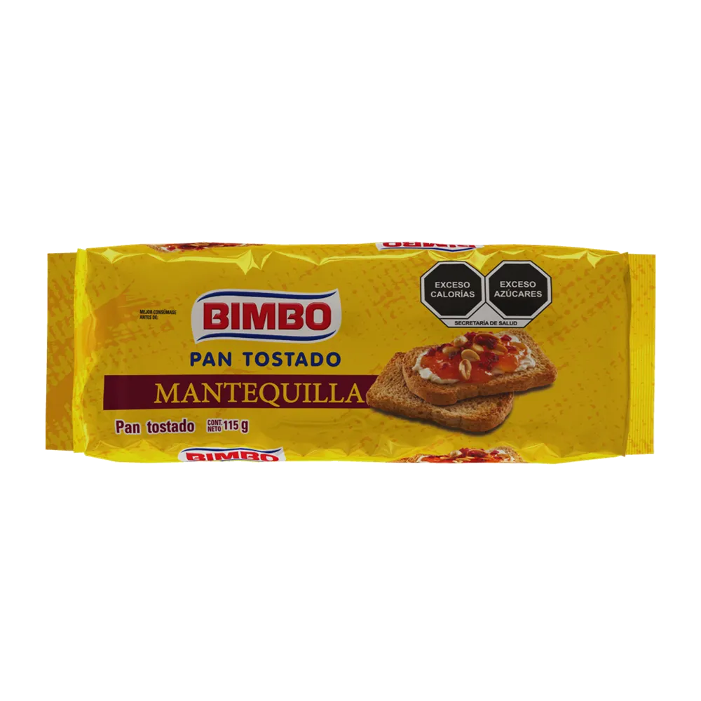 Pan Tostado Mini Mantequilla Bimbo 115 g