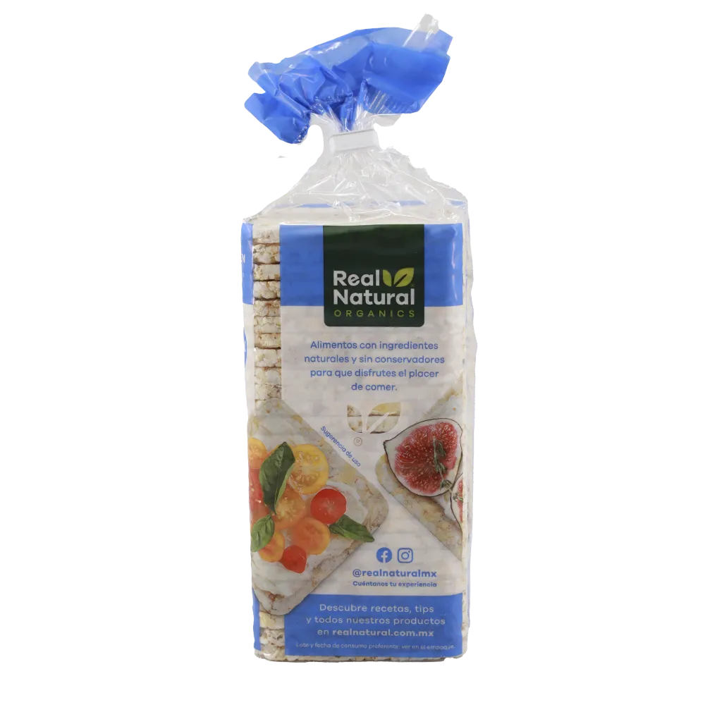 TORTITAS ORGANICAS MULTIGRANO Y QUINOA REAL NATURAL 140 GRAMOS
