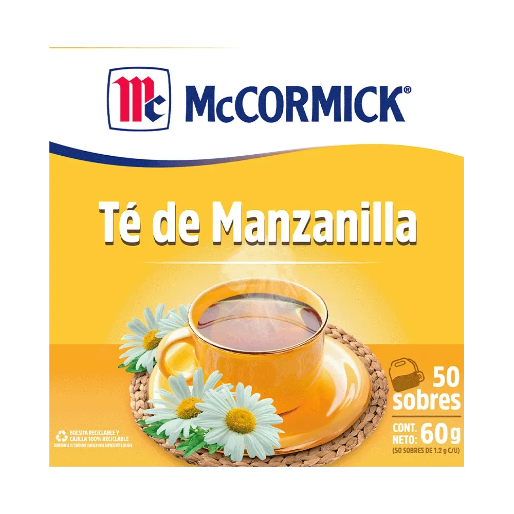 Te Mccormick Manzanilla 50 Sobres