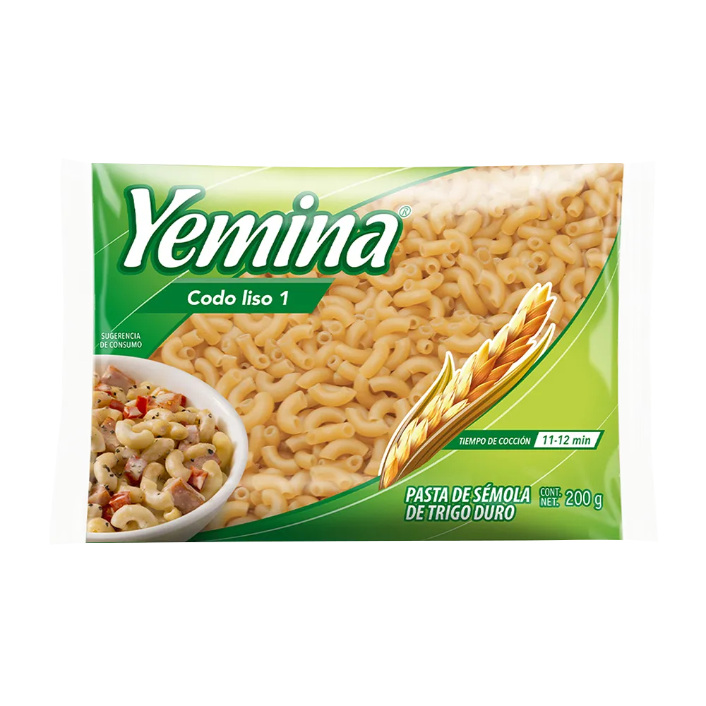 Pasta Para Sopa Codo Liso Chico Yemina 200 G