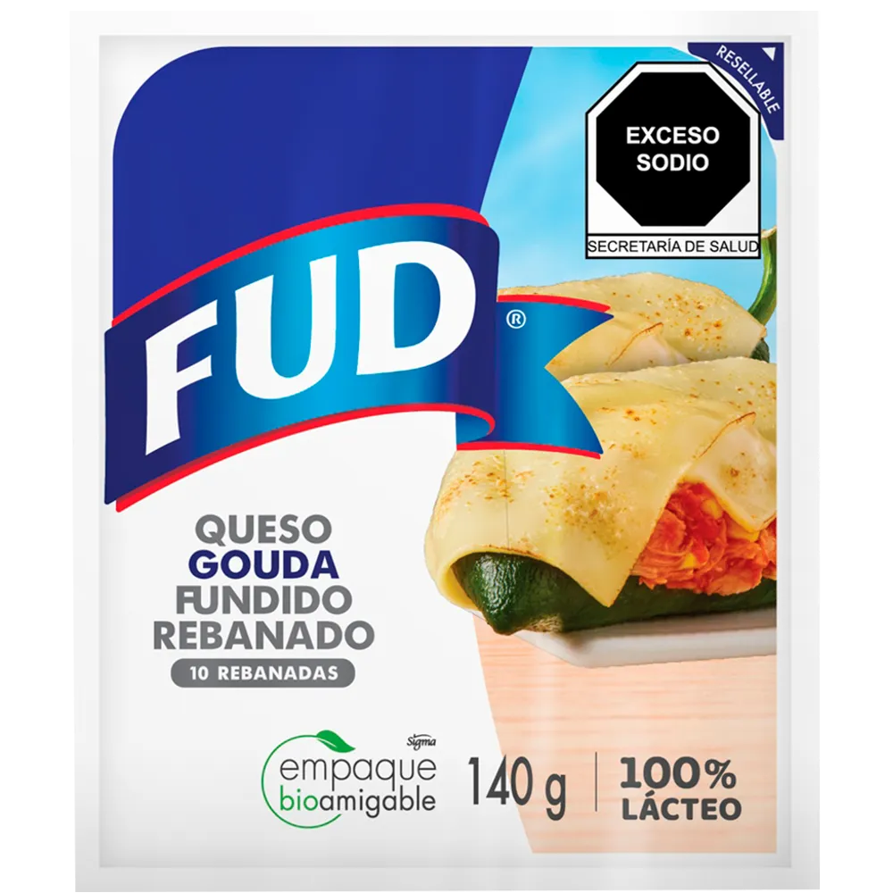 Queso Gouda Rebanado Fud 140 g