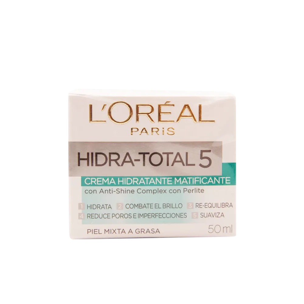 Crema Facial Hidratante Matificante Hidra Total 5 Hidra Total 50 Ml