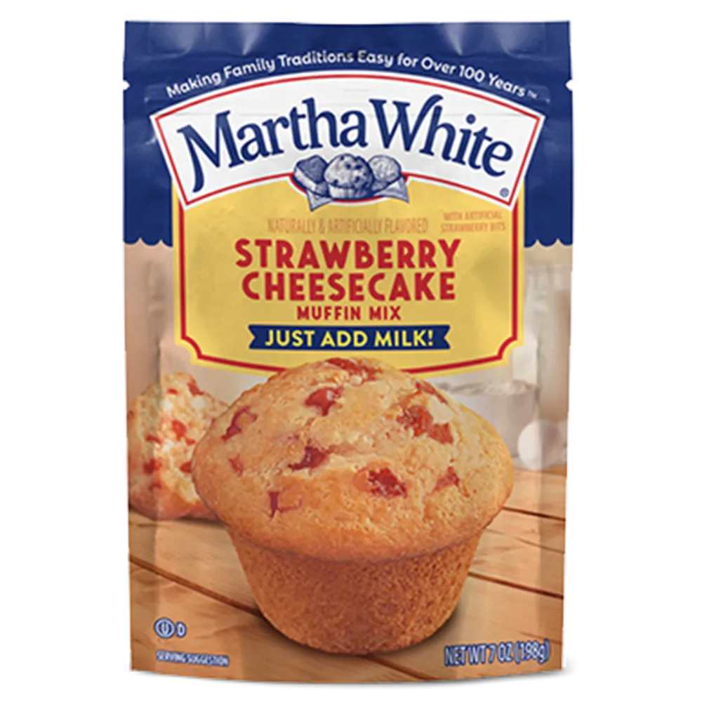 HARINA PARA MUFFIN FRESA CHEESECAKE MARTHA WHITE 7 ONZAS