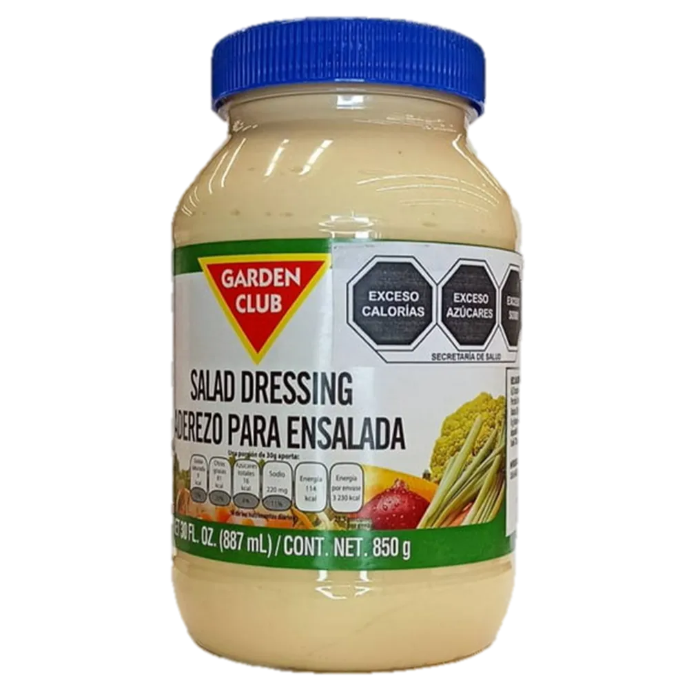 Aderezo Garden Club 850 g
