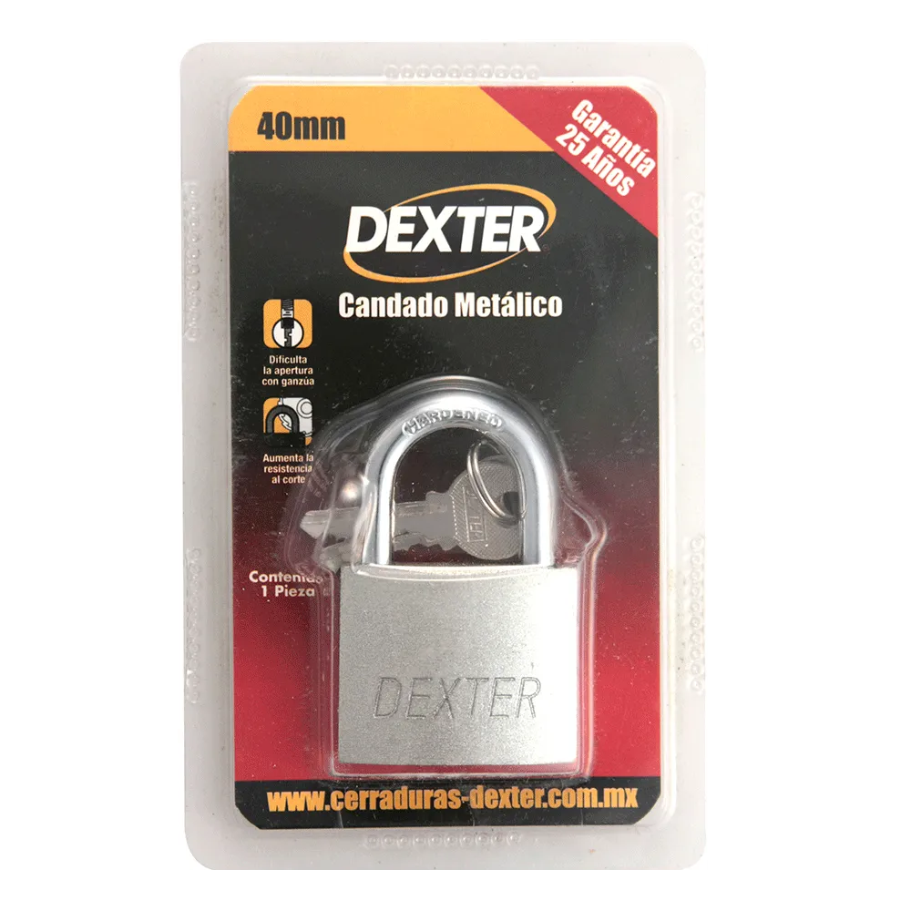 Candado Metalico Gc 40Mm Dexter 1 Pz