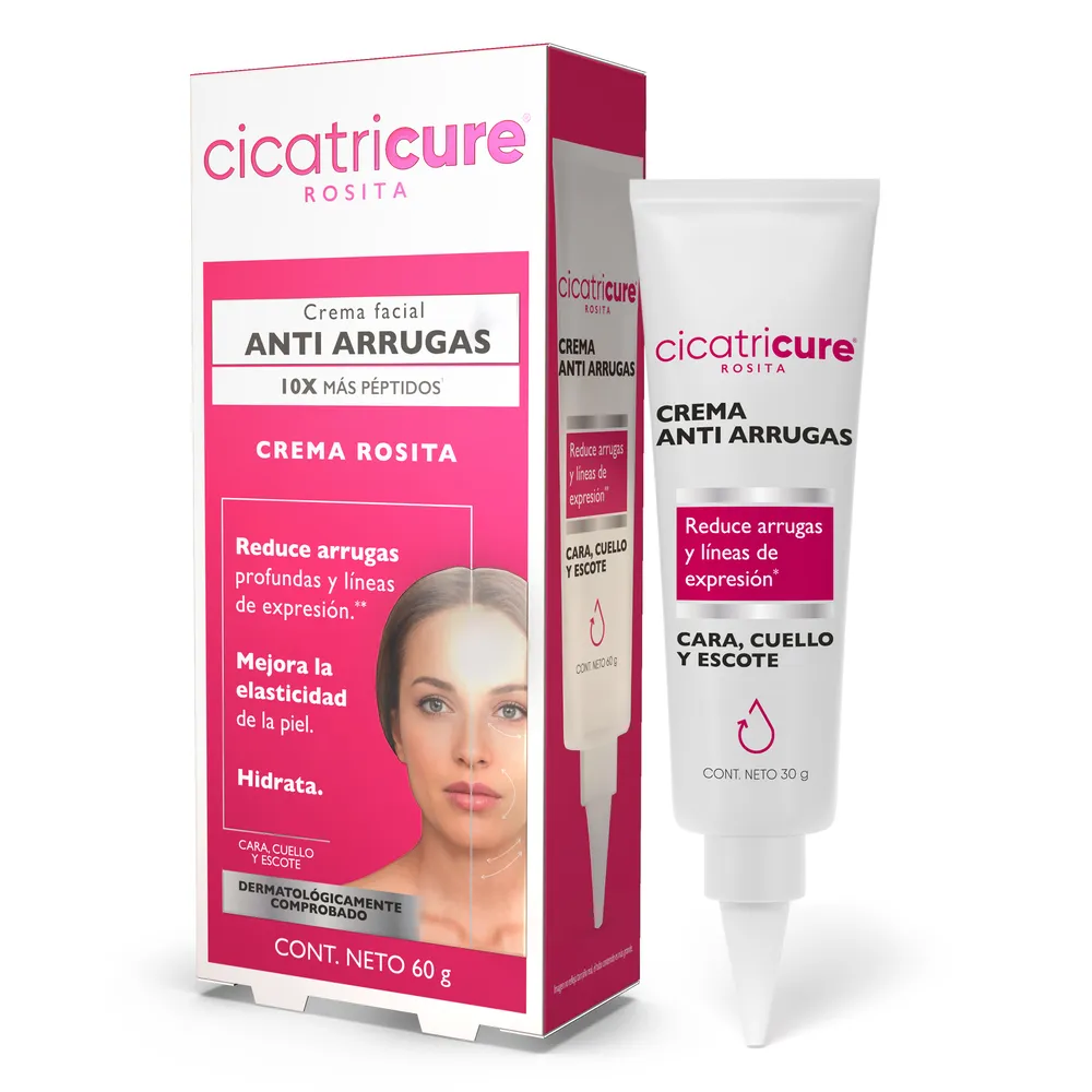 Cicatricure Cara Y Cuello Crema Rosita Genomma Lab 60 g