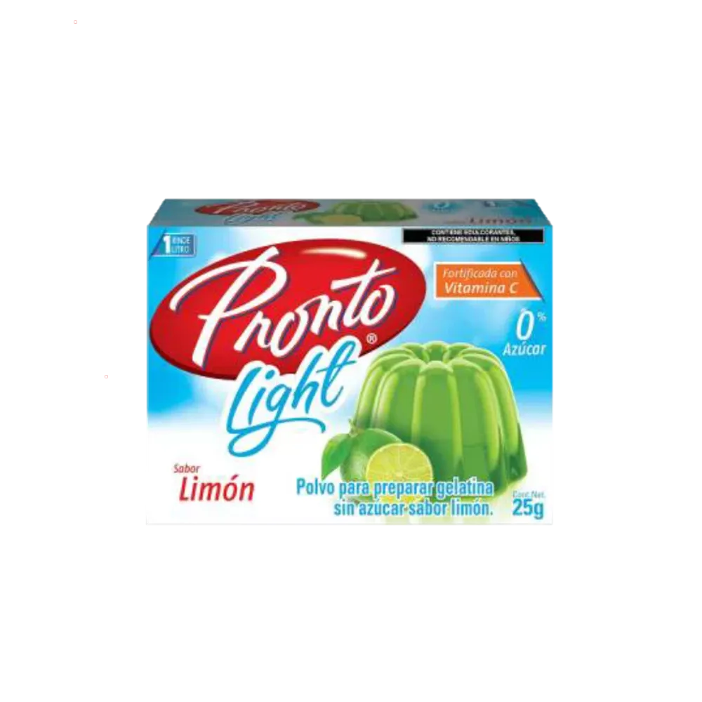 Gelatina Light sabor limón Pronto 27 g