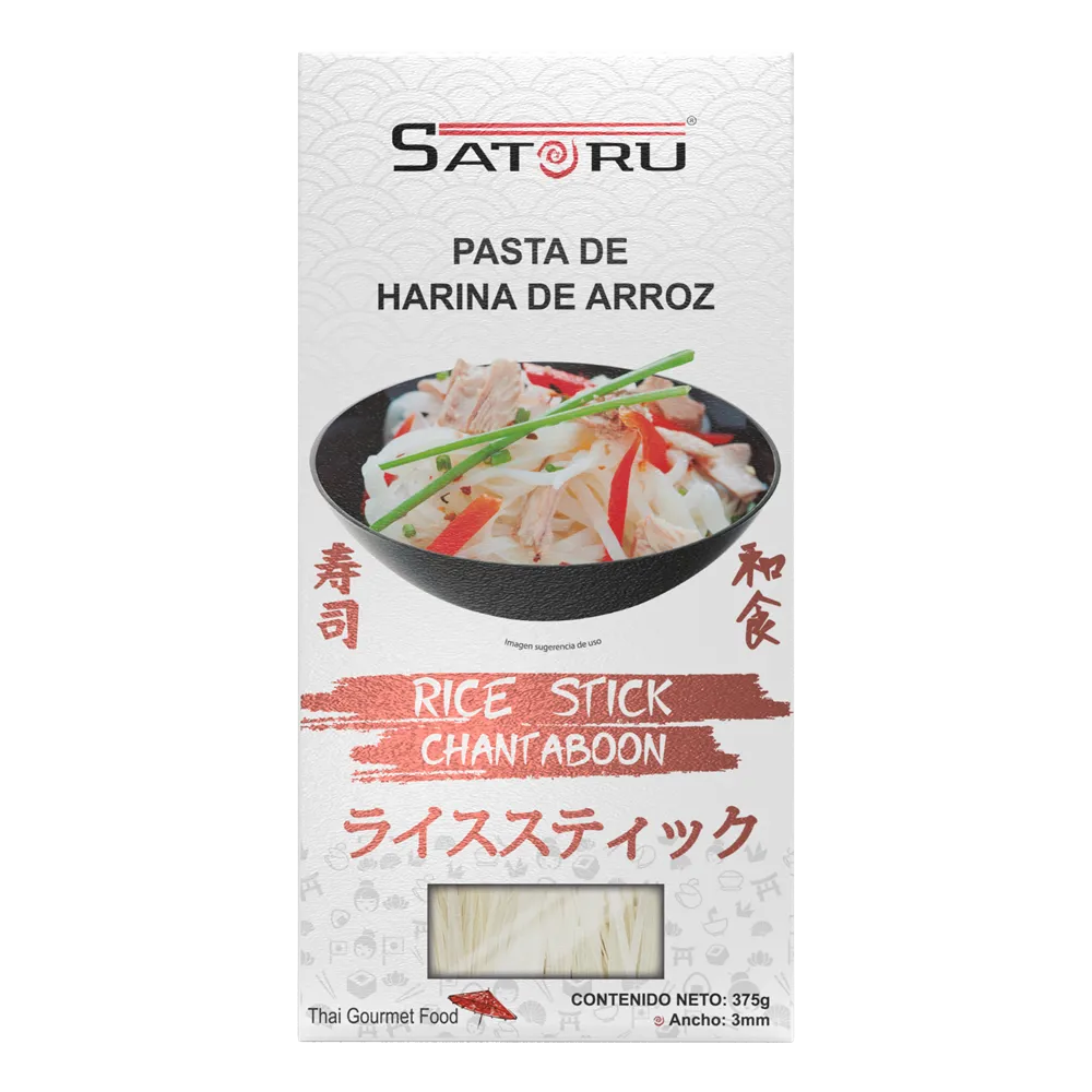 Pasta De Fideos De Arroz Satoru 375 Gr