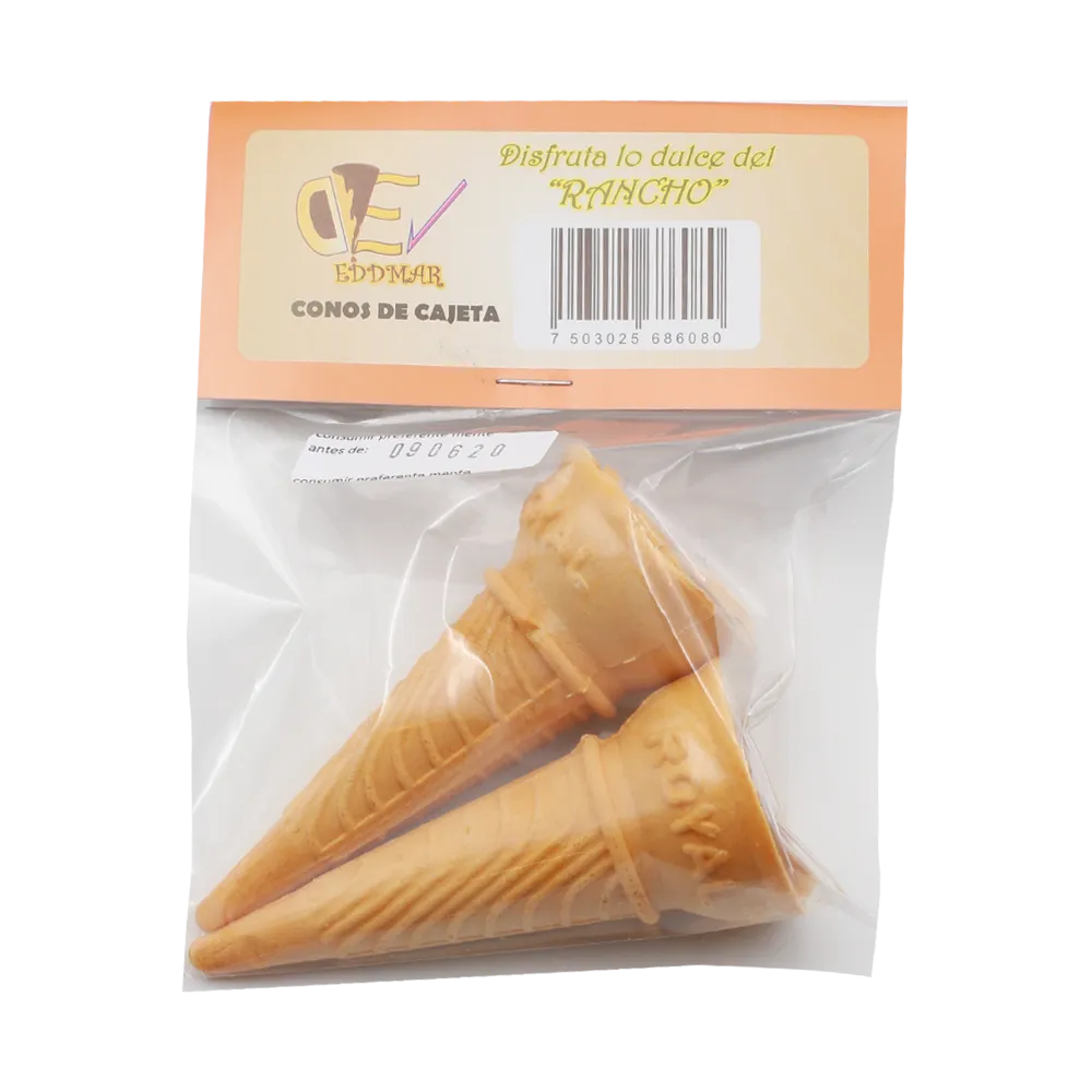 Cono De Cajeta 2 Piezas Eddmar 2 Pza