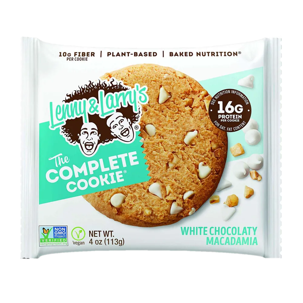White Chocolate Macadamia Complete Cookie Lenny & Larrys 4 oz