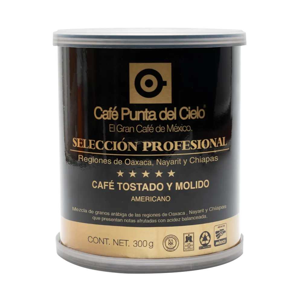 Cafe Molido Seleccion Profesional Lata Americano Punta Del Cielo 300 Gr