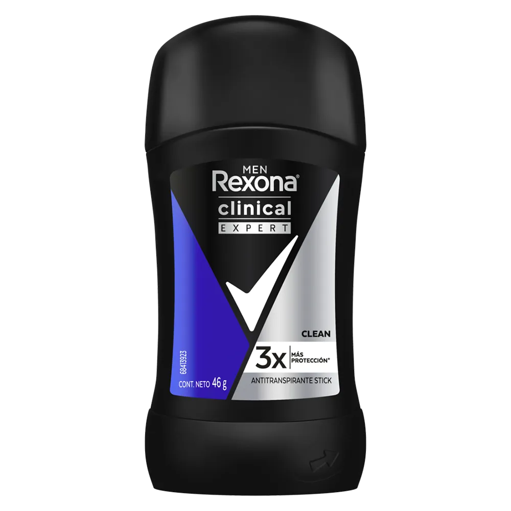 Antitranspirante Clinical Barra Clean Rexona Men 46 g