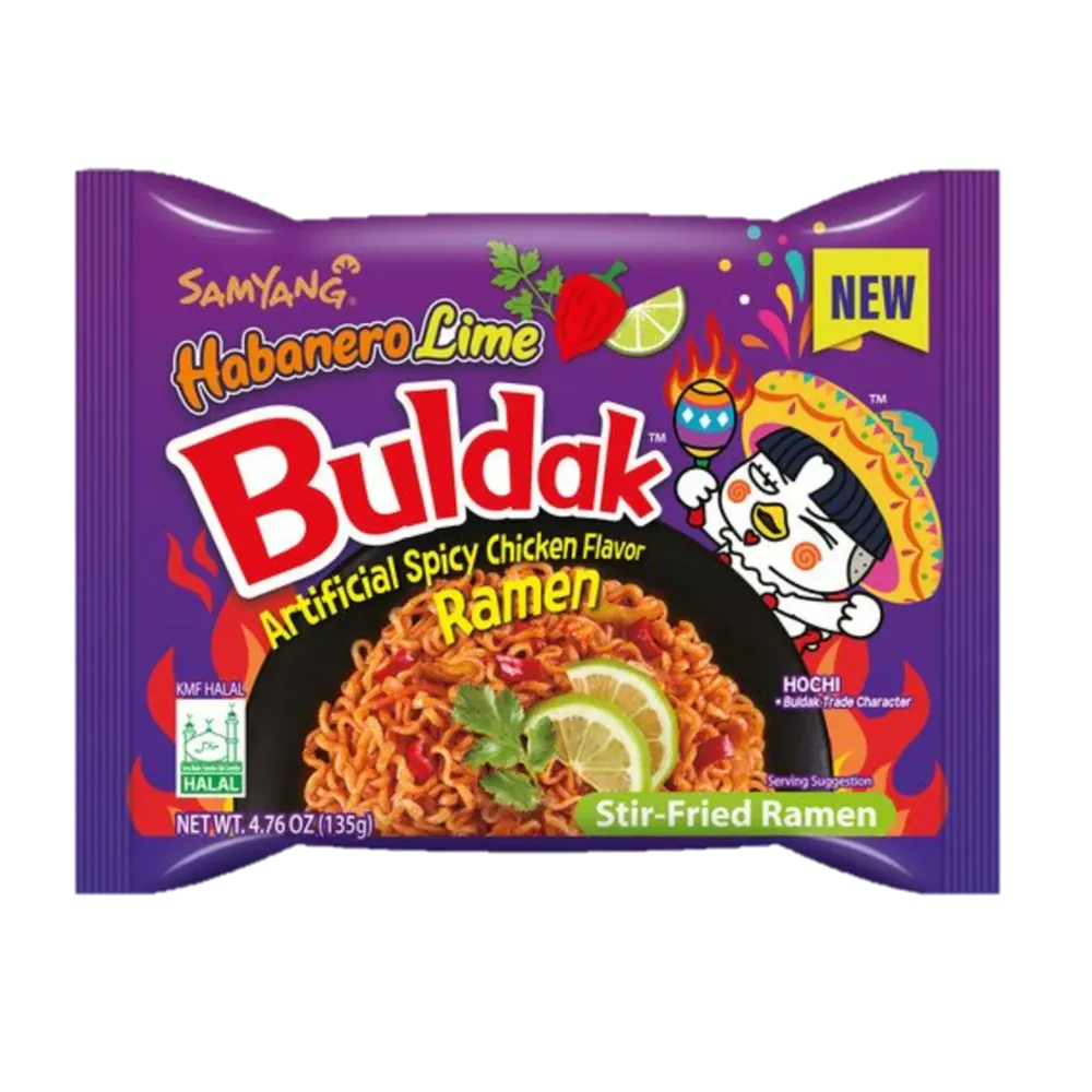 Sopa De Fideo Instantanea Buldak Habanero Lime Spicy Samyang 4.6 oz