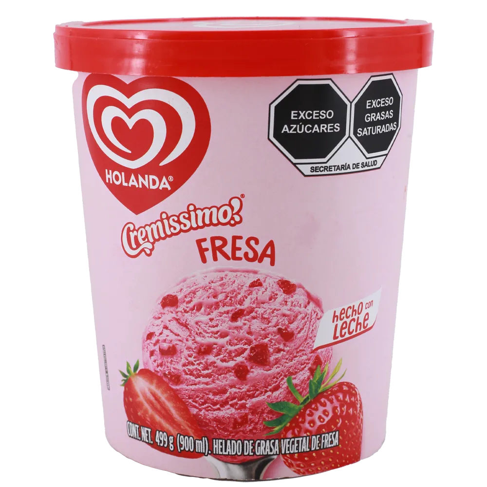 Helado De Fresa Holanda 900 Ml