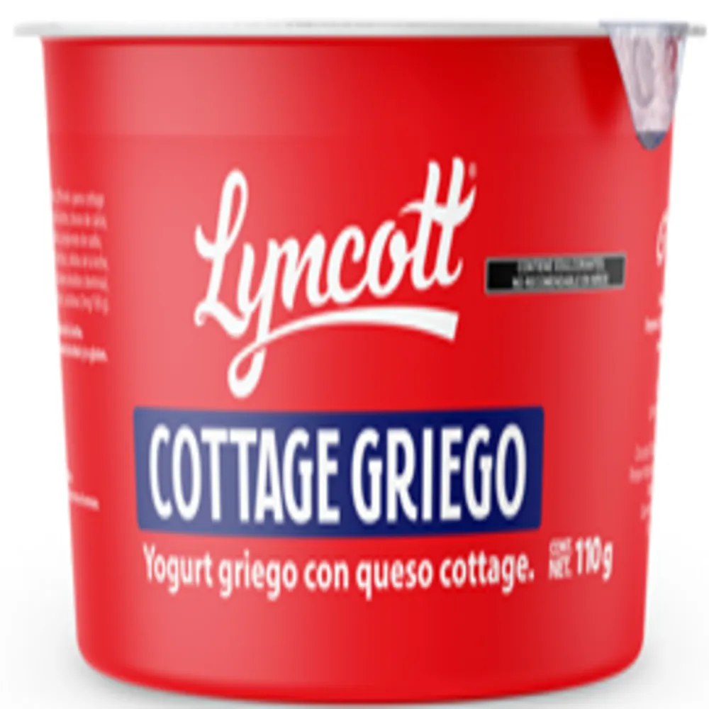QUESO COTTAGE GRIEGO . LYNCOTT 110 GRAMOS