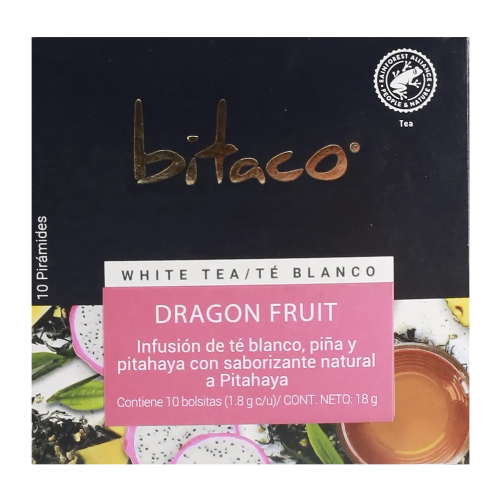 TE BLANCO DRAGON FRUIT BITACO 10 SOBRES