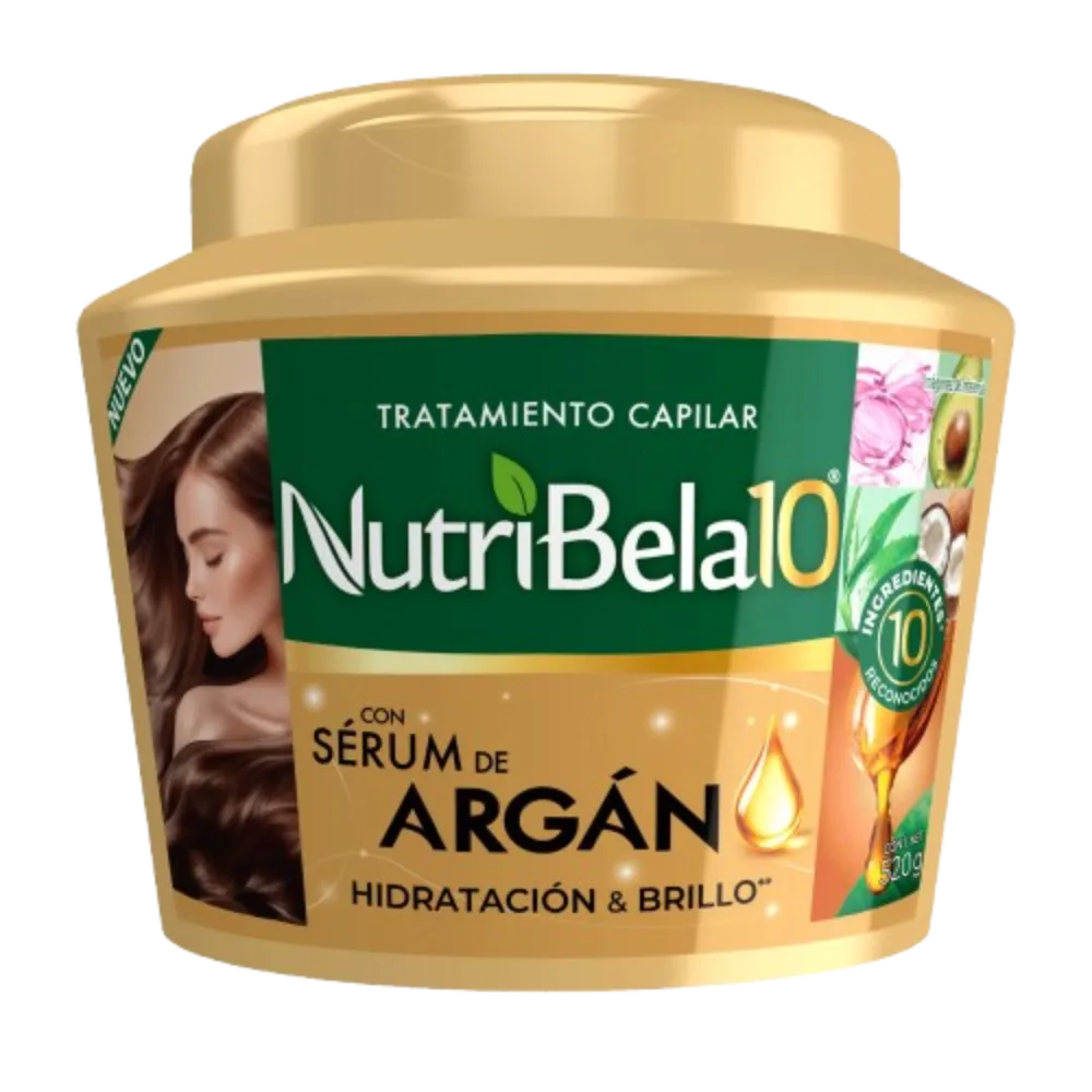 TRATAMIENTO CAPILAR ARGAN NUTRIBELA 520 GRAMOS