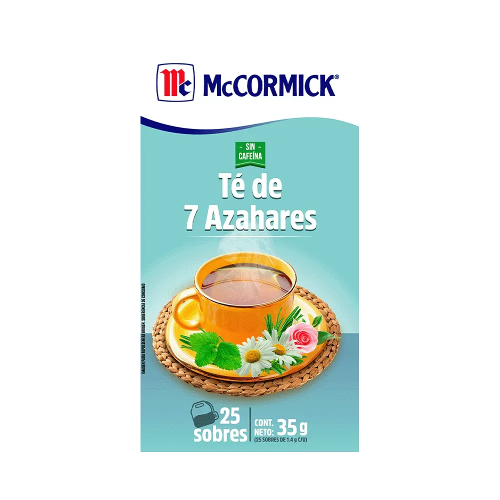 Té McCormick 7 Azahares 25 Sobres